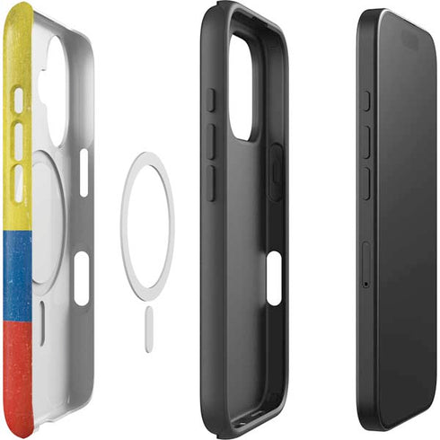 Ecuador Flag Distressed iPhone 16 Magsafe Impact Case